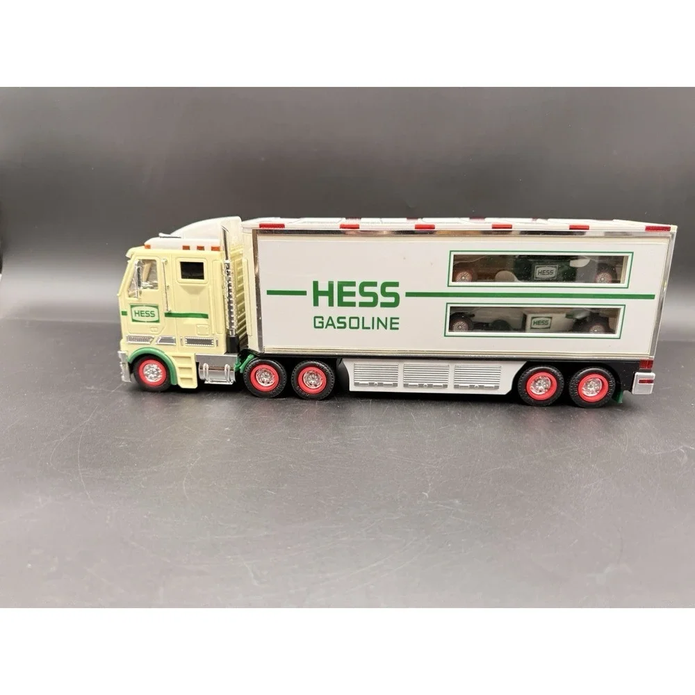 2003 Hess Gasoline Toy Truck and Race cars in Original Box